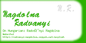 magdolna radvanyi business card